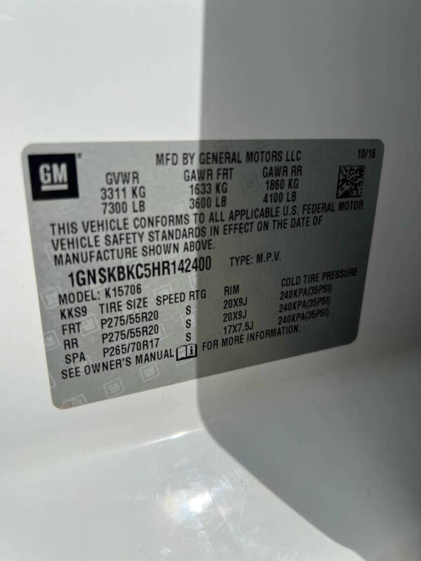 2017 Chevrolet Tahoe LT