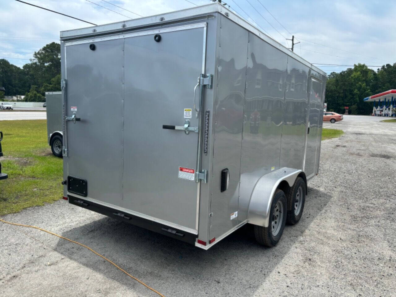 2024 Quality Cargo Trailer  7x14TA Enclosed Cargo Silver Frost for sale at Cross Resurrection Golf Carts and Trailers in Rincon, GA