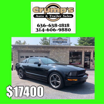 2008 Ford Mustang for sale at CRUMP'S AUTO & TRAILER SALES in Crystal City MO