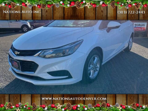 2018 Chevrolet Cruze for sale at Nations Auto Inc. in Denver CO
