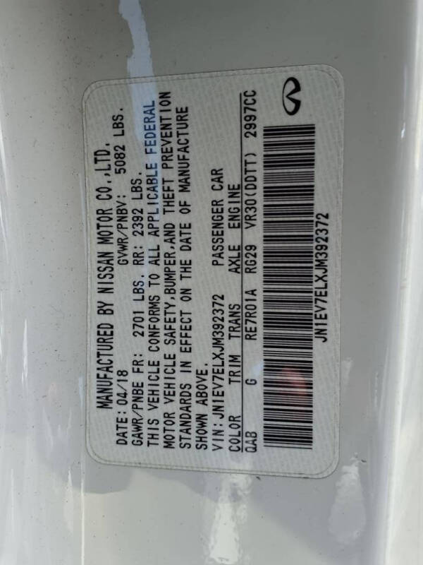 2018 Infiniti Q60 3.0T Luxe