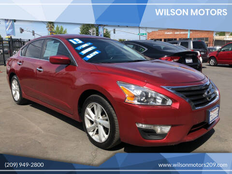2013 Nissan Altima for sale at WILSON MOTORS in Stockton CA