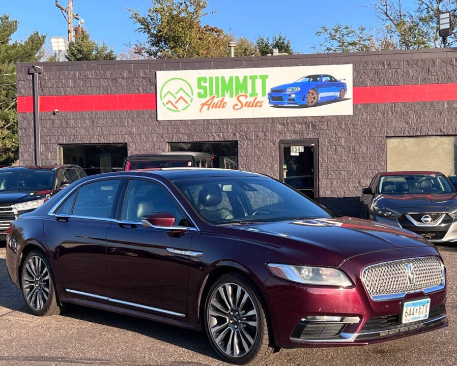 2017 Lincoln Continental for sale at Summit Auto in Blaine, MN