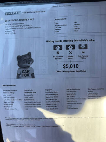 2017 Dodge Journey SXT