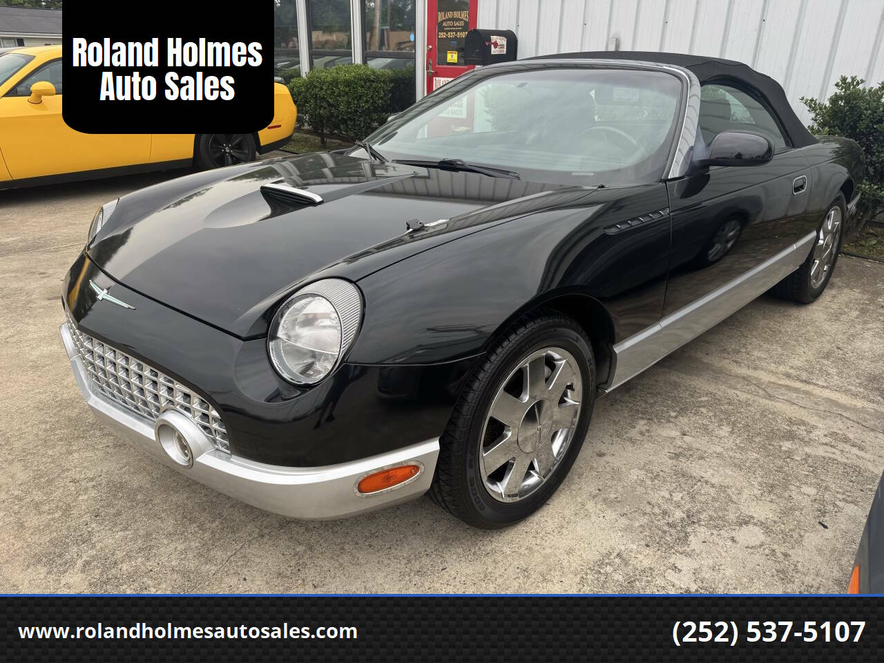 Black 2003 Ford Thunderbird Premium Convertible Premium 2dr Convertible 1