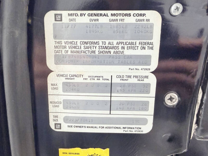 1978 Chevrolet Corvette