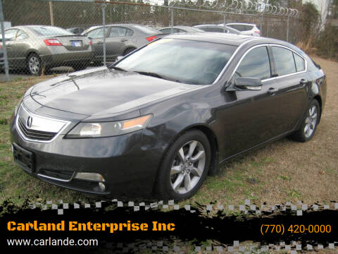 2012 Acura TL for sale at Carland Enterprise Inc in Marietta GA