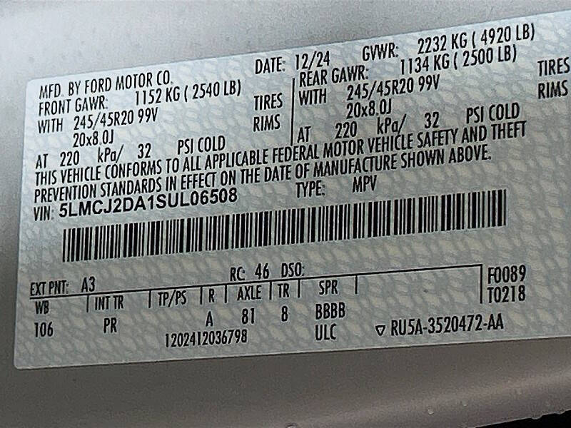 2025 Lincoln Corsair Reserve