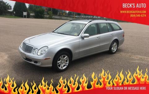 2004 Mercedes-Benz E-Class for sale at Beck's Auto in Chesterfield VA