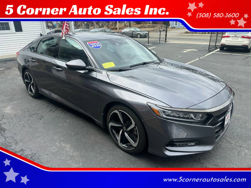 2020 Honda Accord for sale at 5 Corner Auto Sales Inc. in Brockton MA