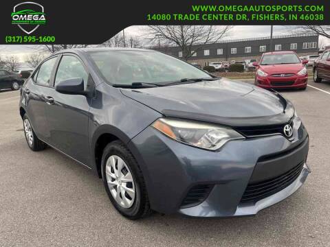 2016 Toyota Corolla for sale at Omega Autosports of Fishers in Fishers IN