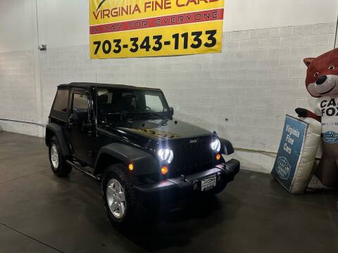 2010 Jeep Wrangler for sale at Virginia Fine Cars in Chantilly VA