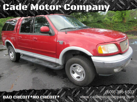 2002 Ford F-150 for sale at Cade Motor Company in Lawrenceville NJ