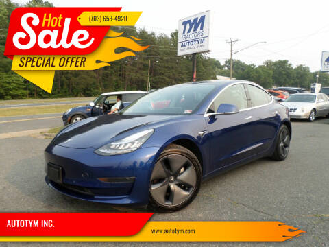 2020 Tesla Model 3 for sale at AUTOTYM INC. in Fredericksburg VA