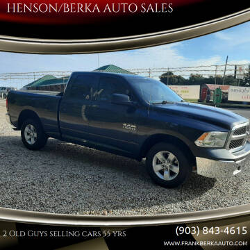 2018 RAM 1500 for sale at HENSON/BERKA AUTO SALES in Gilmer TX
