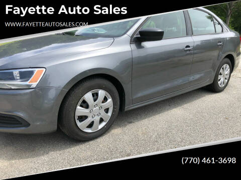 2013 Volkswagen Jetta for sale at Fayette Auto Sales in Fayetteville GA