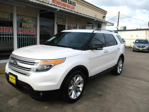 2013 Ford Explorer for sale at Metroplex Motors Inc. in Houston TX