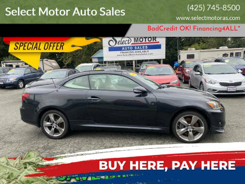 2010 Lexus IS 350C for sale at Select Motor Auto Sales in Lynnwood WA