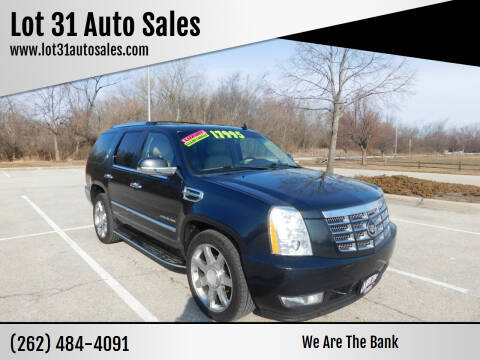 2013 Cadillac Escalade Hybrid for sale at Lot 31 Auto Sales in Kenosha WI