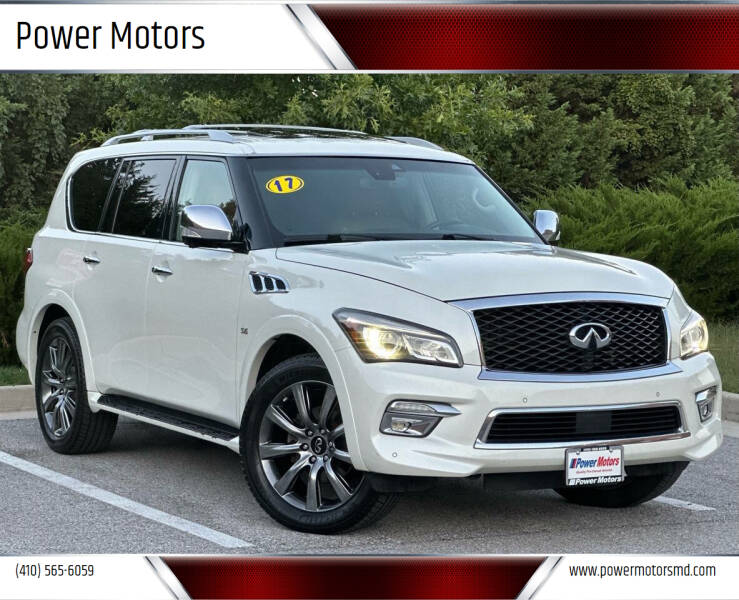 2017 Infiniti QX80 for sale at Power Motors in Halethorpe MD