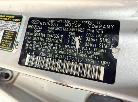 2017 Hyundai Santa Fe SE