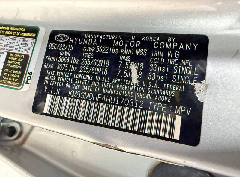 2017 Hyundai Santa Fe SE