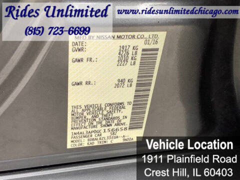 2016 Nissan Altima 2.5 SL