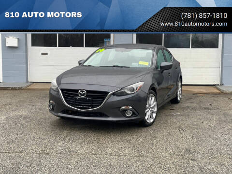2014 Mazda MAZDA3 for sale at 810 AUTO MOTORS in Abington MA