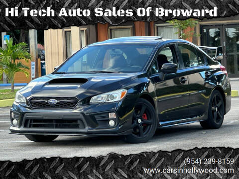 2018 Subaru WRX for sale at Hi Tech Auto Sales Of Broward in Hollywood FL
