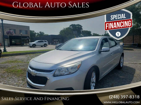 2015 Chevrolet Malibu for sale at Global Auto Sales in Hazel Park MI