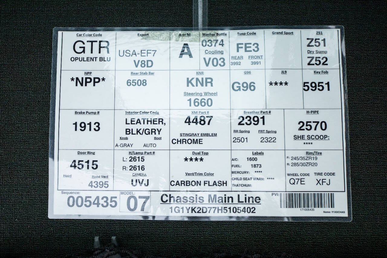 2017 Chevrolet Corvette 194