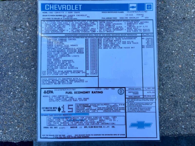 1982 Chevrolet Corvette