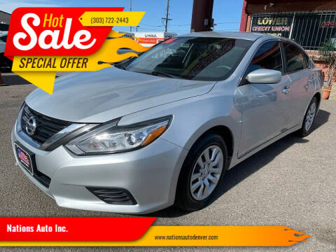 2016 Nissan Altima for sale at Nations Auto Inc. in Denver CO