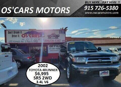 2002 Toyota 4Runner for sale at Os'Cars Motors in El Paso TX
