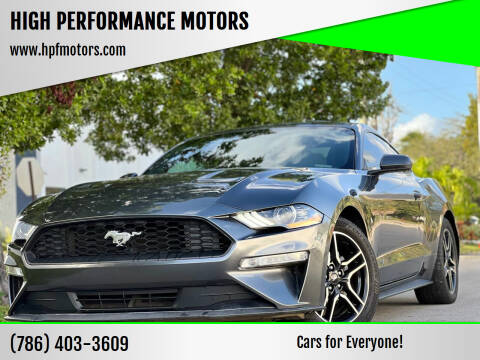 2018 Ford Mustang for sale at HIGH PERFORMANCE MOTORS in Hollywood FL