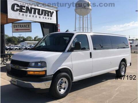 2020 Chevrolet Express Passenger for sale at CENTURY TRUCKS & VANS in Grand Prairie TX