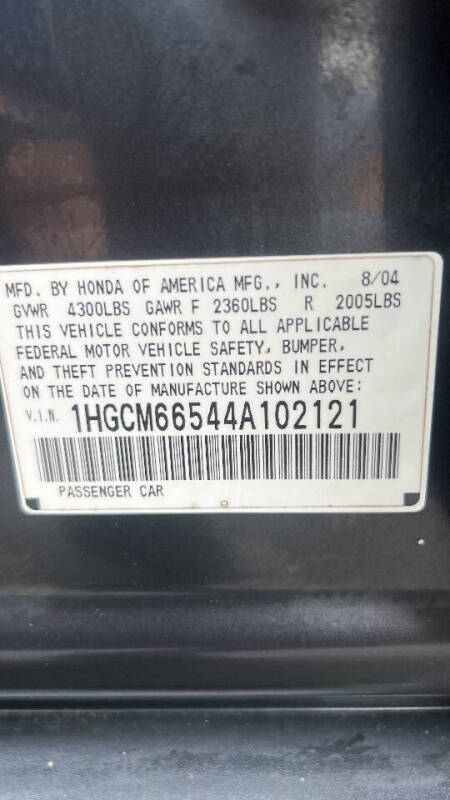 2004 Honda Accord EX V-6