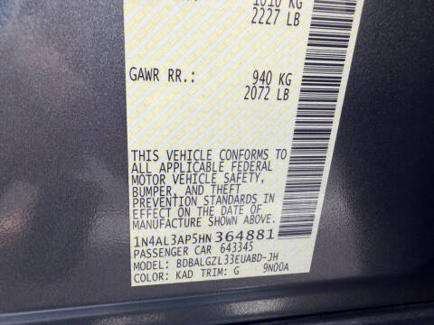 2017 Nissan Altima 2.5