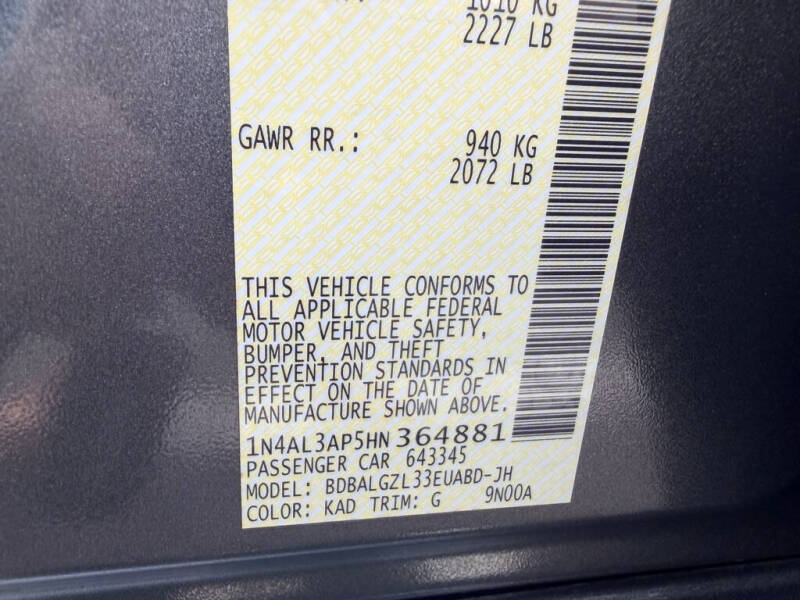 2017 Nissan Altima 2.5