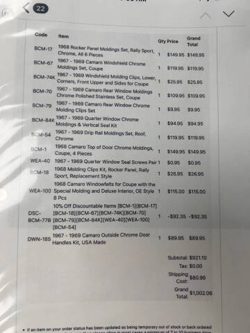 1968 Chevrolet Camaro