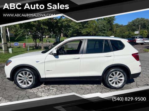 2016 BMW X3 for sale at ABC Auto Sales in Culpeper VA