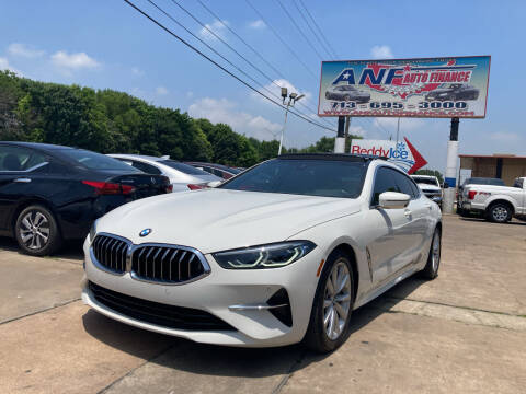 2020 BMW 8 Series for sale at ANF AUTO FINANCE in Houston TX