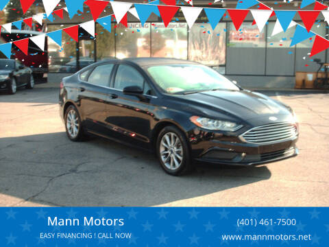 2017 Ford Fusion for sale at Mann Motors Inc. in Warwick RI