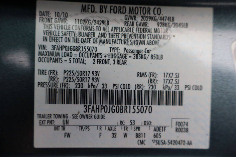 2011 Ford Fusion SEL