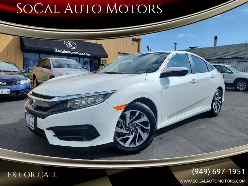 2018 Honda Civic for sale at SoCal Auto Motors in Costa Mesa CA