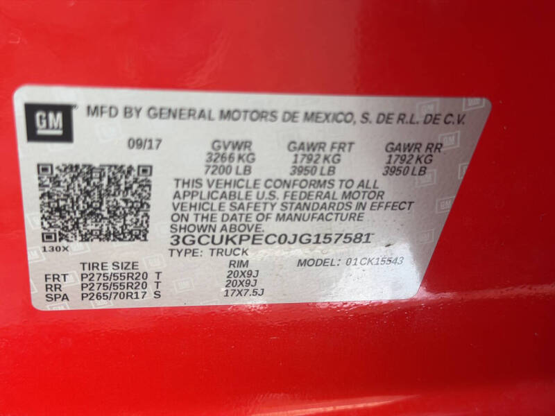 2018 Chevrolet Silverado 1500