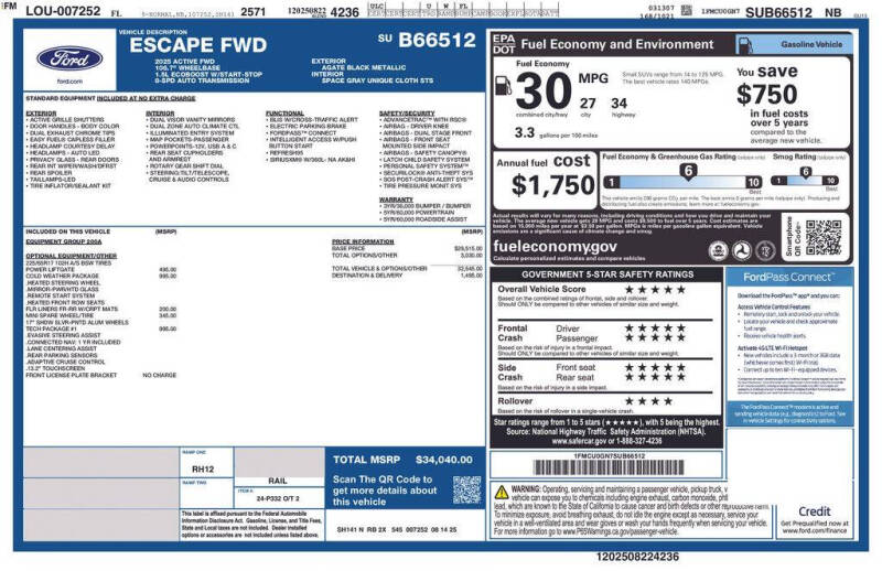 2025 Ford Escape Active