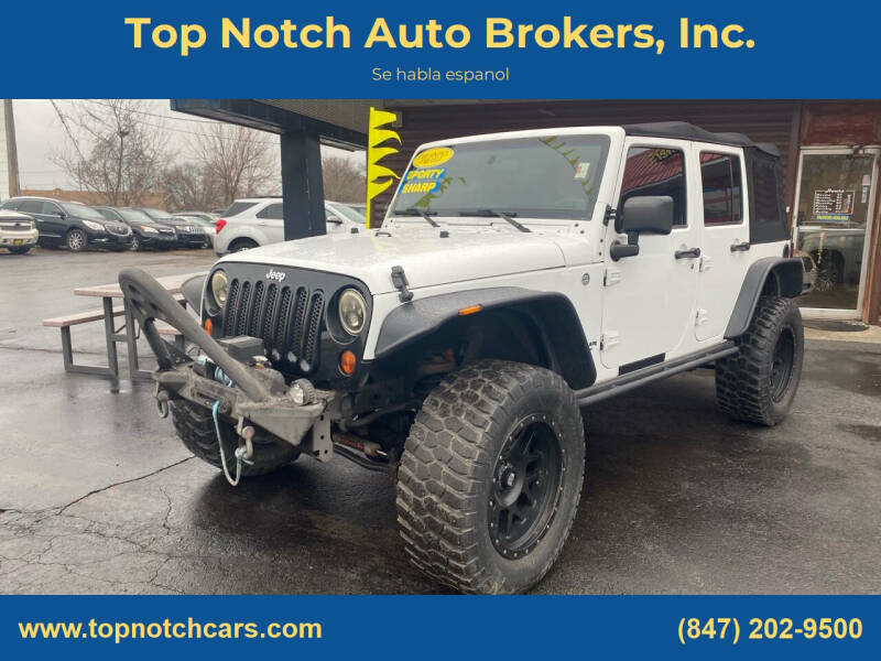 2013 Jeep Wrangler Unlimited for sale at Top Notch Auto Brokers, Inc. in McHenry IL