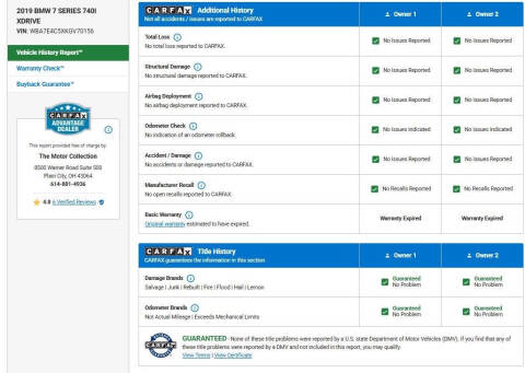 2019 BMW 7 Series 740i xDrive