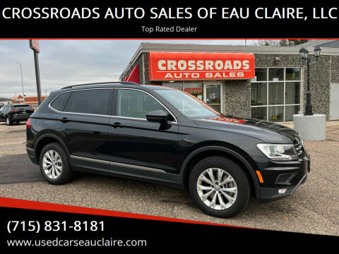 2018 Volkswagen Tiguan for sale at CROSSROADS AUTO SALES OF EAU CLAIRE, LLC in Eau Claire WI